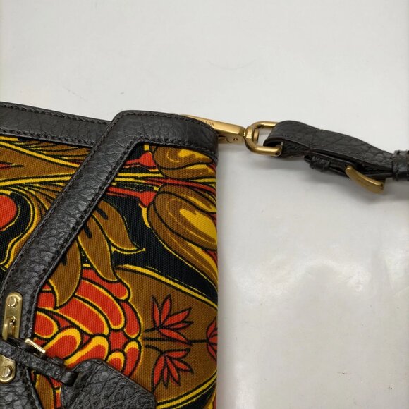 Authetnic Prada Brown Canvas Hand Bag mn1040-112525 - Picture 9 of 16